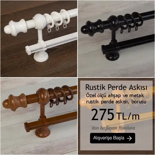 Rustik Perde Askısı: Doğal ve Sıcak Bir Dekorasyon Unsuru İçin En İyi Seçenekler