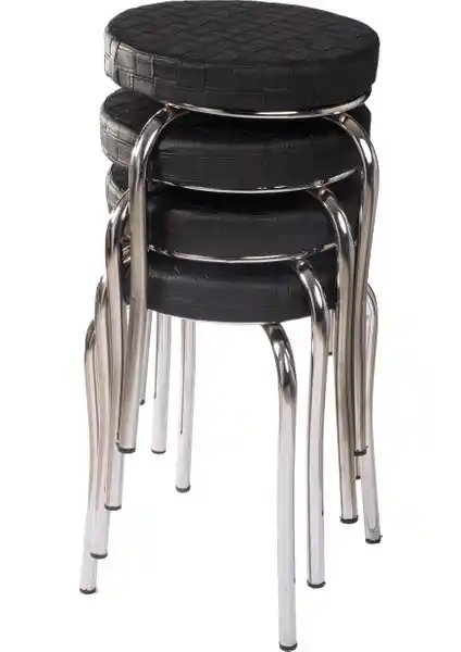 Siyah Metal Tabureler ve Modern Mutfak Dekorasyonunda Kullanım İpuçları