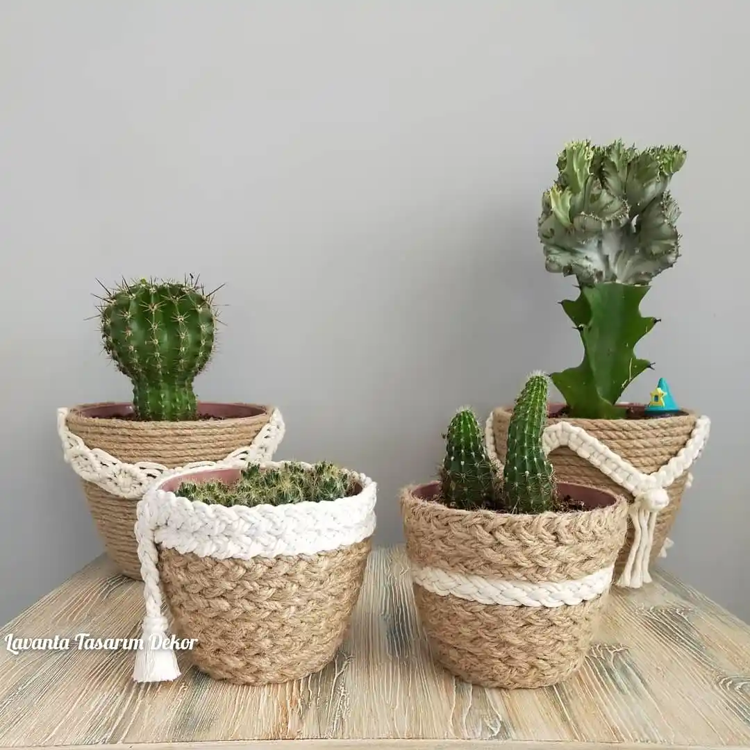 Taze ve Şık Hasır Saksı Dekorasyonu: Doğal ve Modern Bir Dokunuş