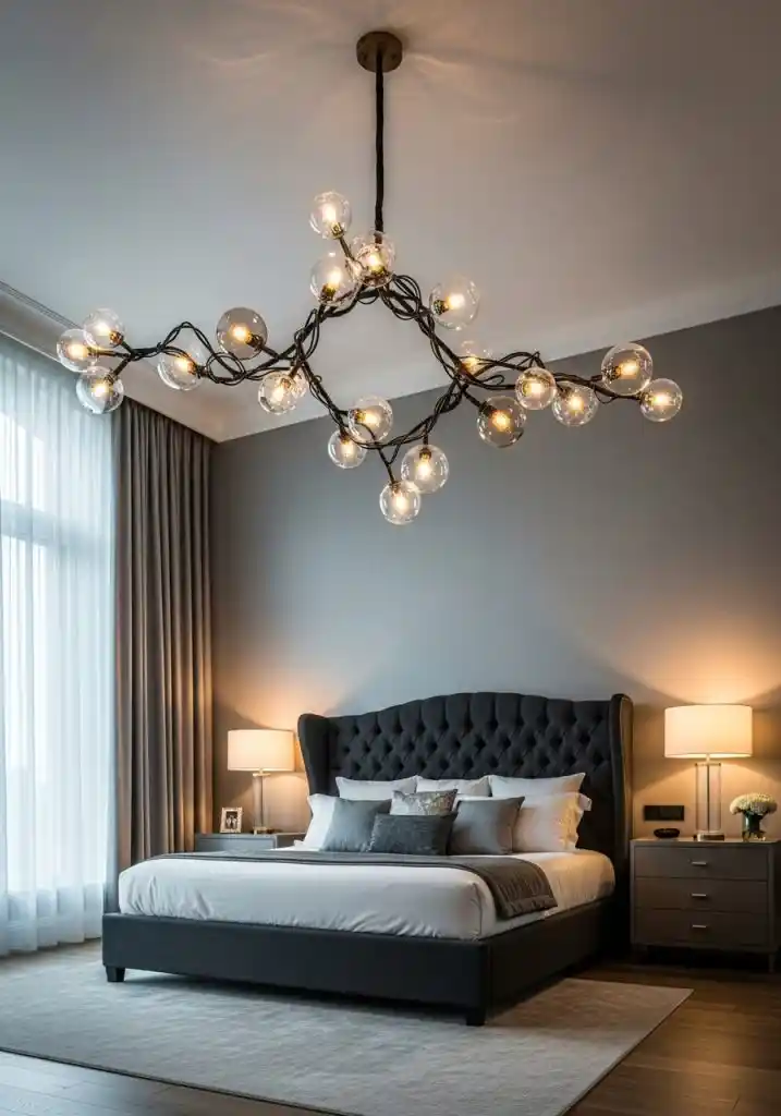 Yatak Odası Avizeleri: Dekorasyonun Şıklığını ve İşlevselliğini Artıran Seçenekler