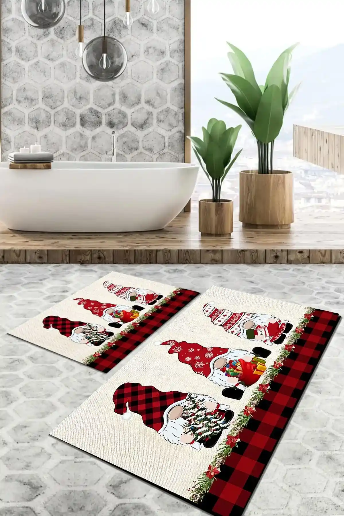 Yılbaşı Temalı Mikrofiber Banyo Halısı: Estetik ve Pratik Kullanım Avantajları