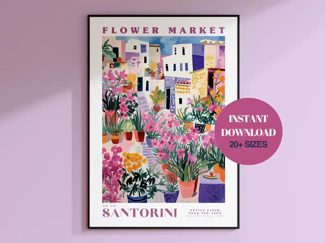 Yunan Çiçek Tasarımı ve Dekoratif Posterlerle Mekanlara Estetik Katma Rehberi