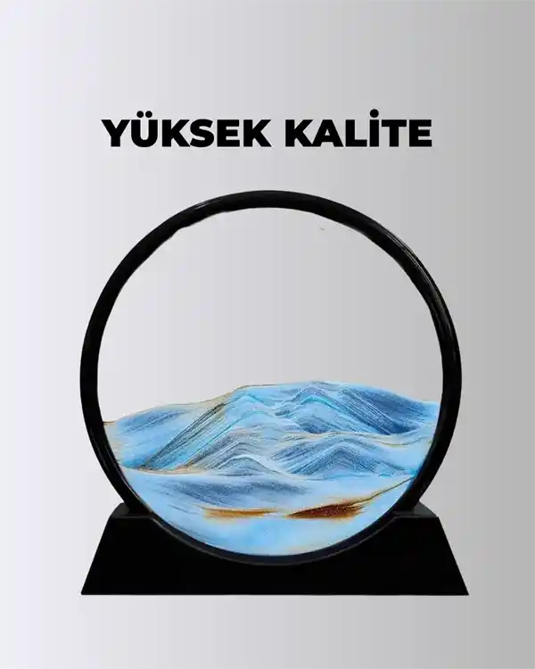 Yuvarlak Cam Kinetik Kum Dekorasyonu: Modern İç Mekanlara Hareket ve Işık Katmanın Yolu