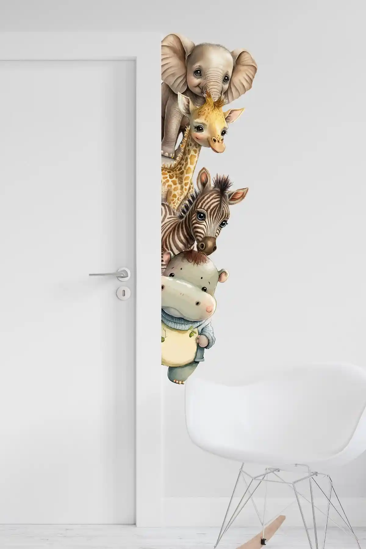 Çocuk Odası ve Kapı Dekorasyonu İçin Safari Hayvanlar Temalı Sticker Karşılaştırması