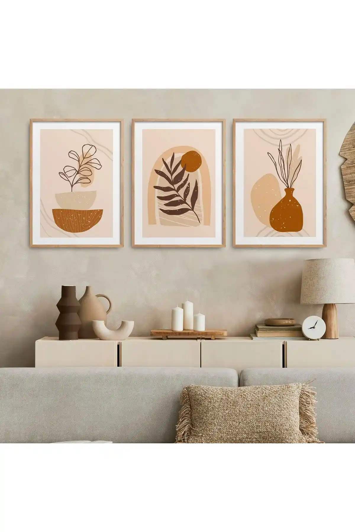 Doğal Ahşap ve Bohem Tarzı 3'lü Tablo Setleri Karşılaştırması ve Dekorasyon İpuçları