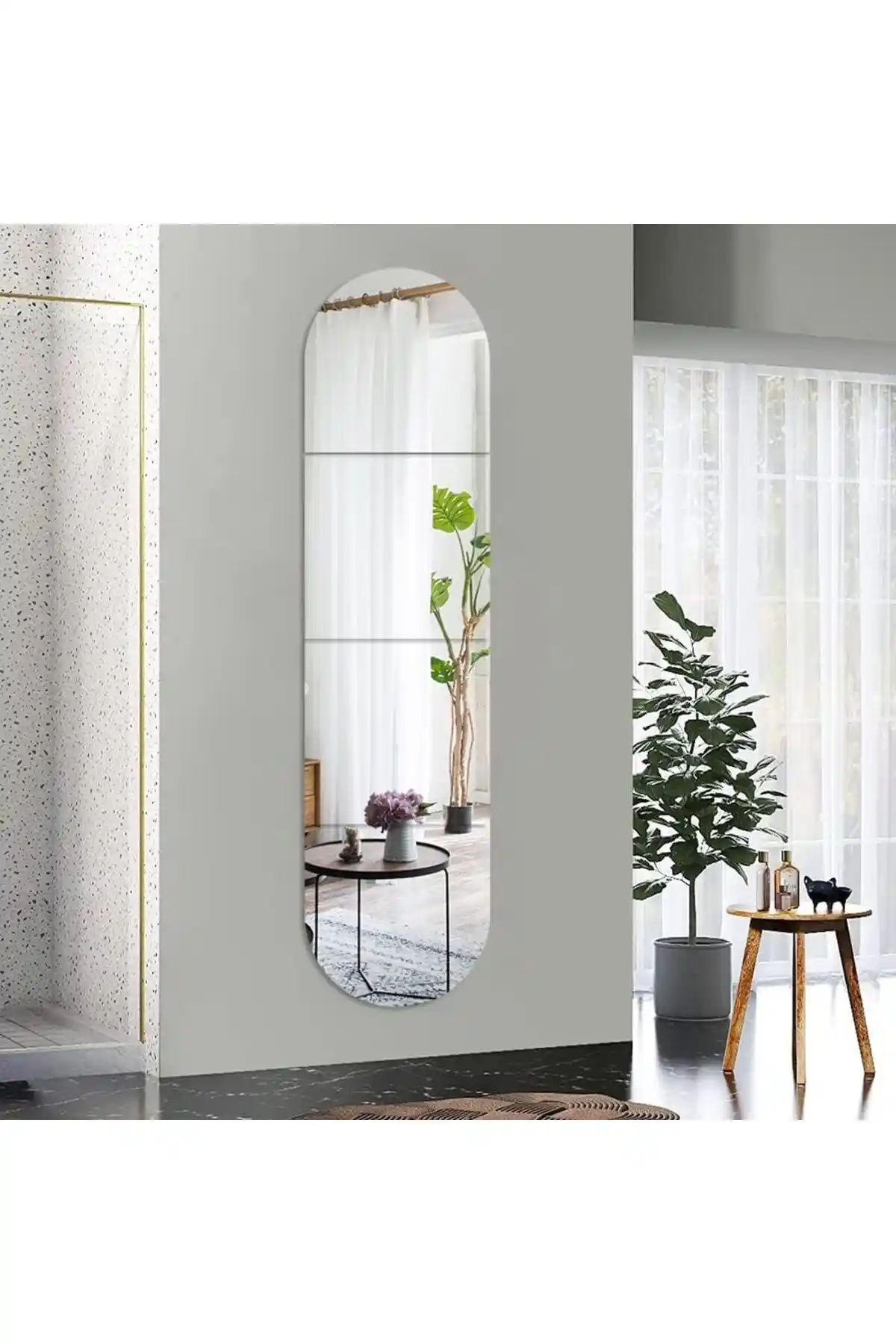 Enc Home Oval Parçalı Duvar Aynası Karşılaştırması 30x30 ve 40x40 Boyutlarıyla