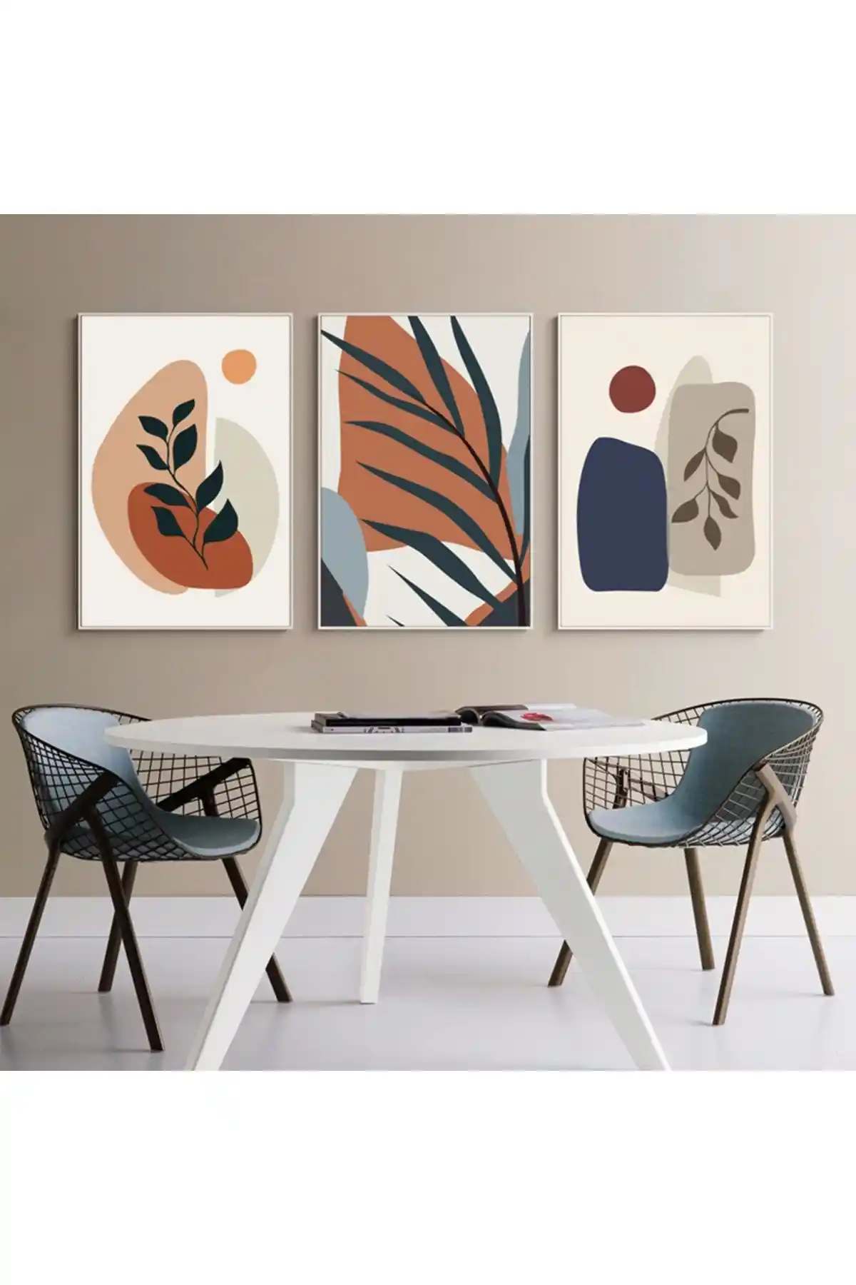 FOGO WOOD ve woodhomeworks Ahşap Çerçeveli 3'lü Tablo Setleri Karşılaştırması