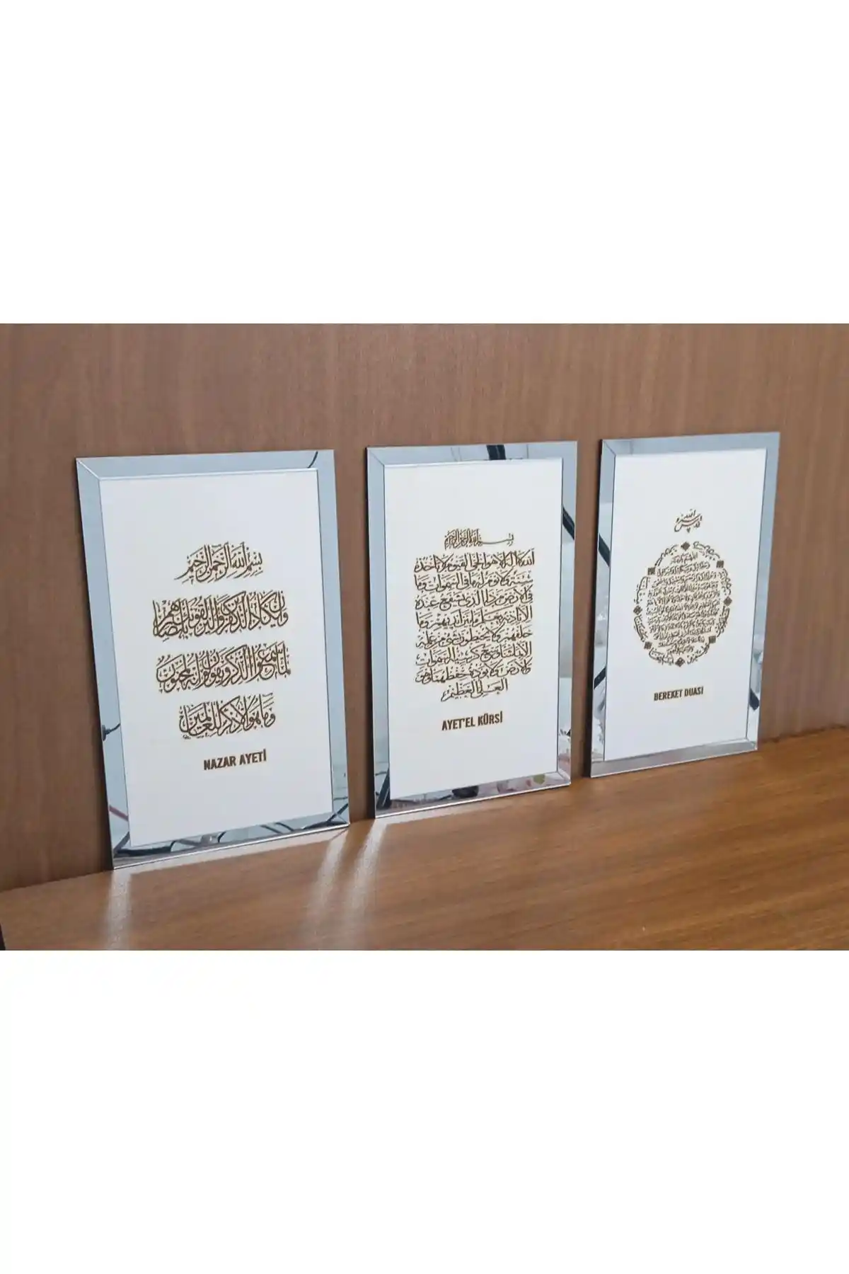 Hediyesepetin 3'lü Dua Seti ve Zevahir Mobilya Dekorasyon Gold Aynalı Set Karşılaştırması