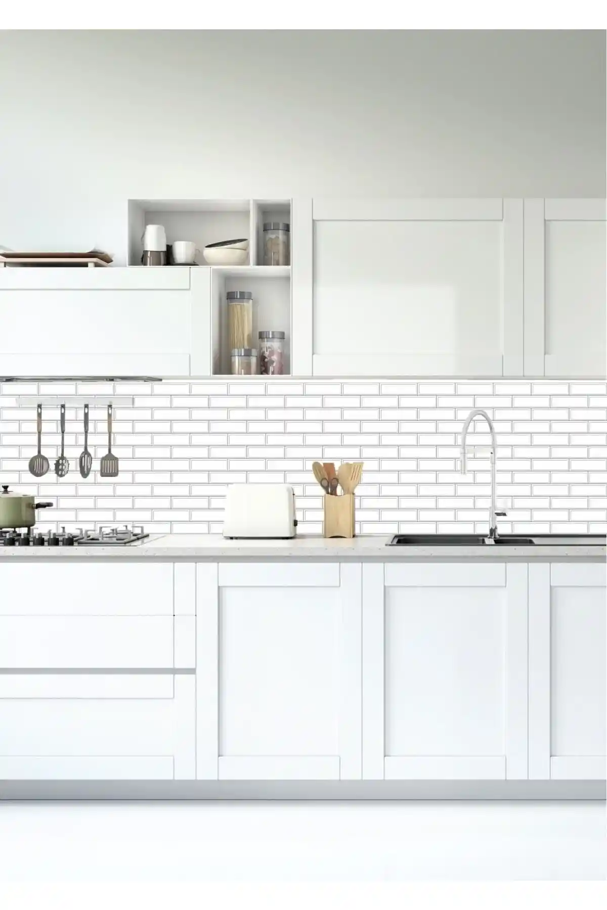 Mutfak Tezgah Arası Kaplama İçin UV Baskı ve Yapışkanlı Folyo Karşılaştırması