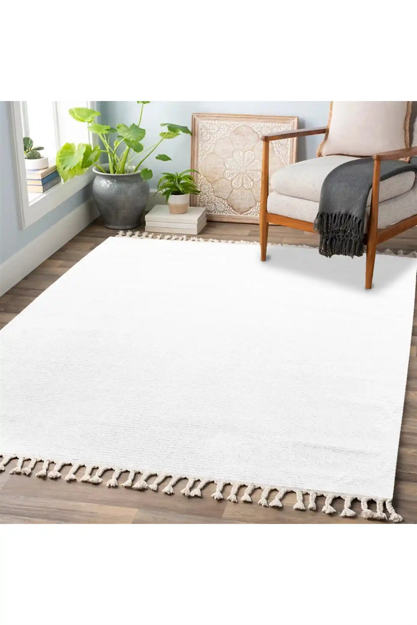 Beyaz Peluş Halı ile Modern ve Şık Dekorasyon İpuçları ve Kullanım Önerileri