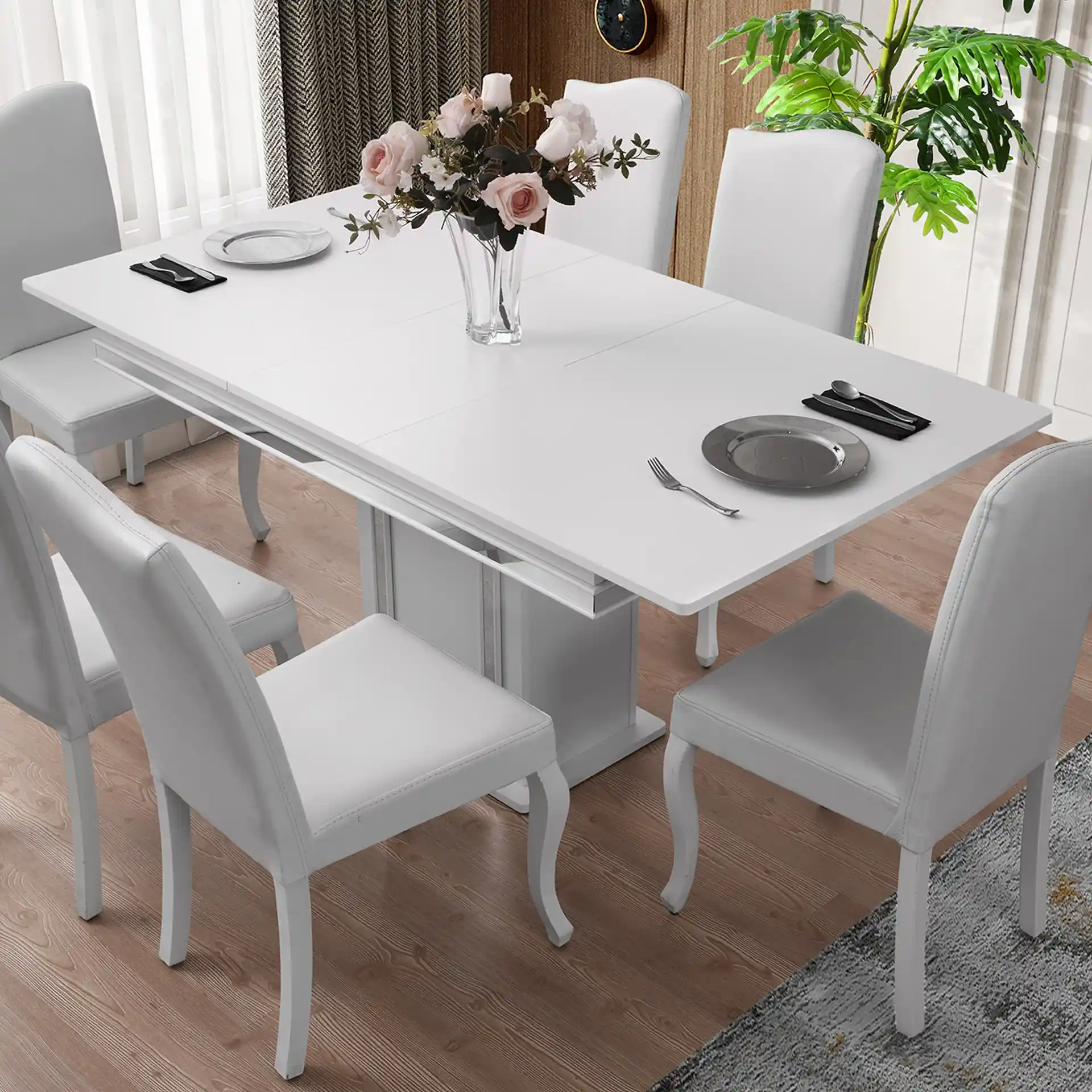 Beyaz Yemek Masası Seçenekleri ve Dekorasyon İpuçlarıyla Şık Mutfak ve Yemek Alanları