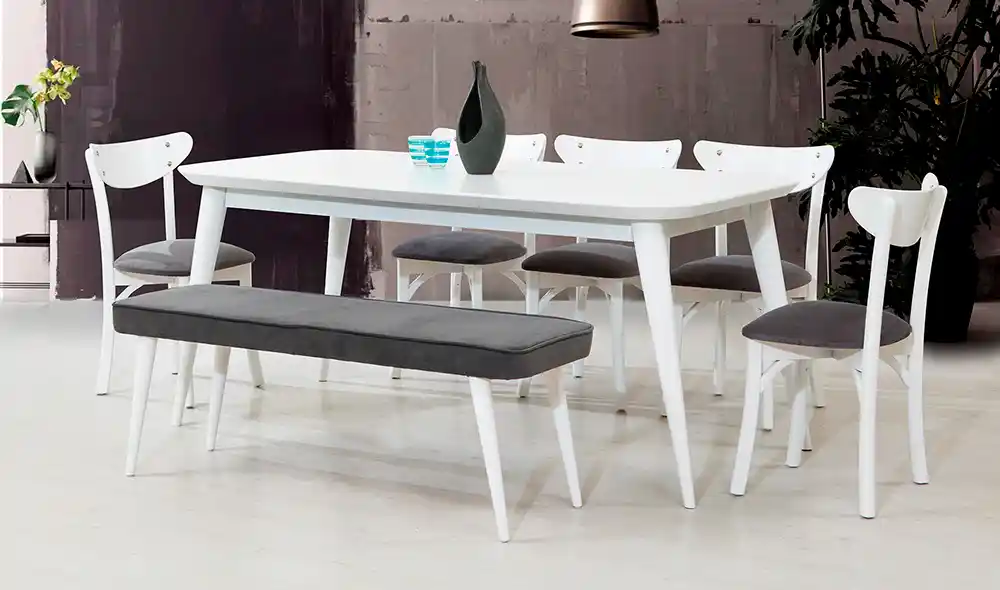 Beyaz Yemek Masası Takımı ile Şık ve Fonksiyonel Yemek Odası Dekorasyonu Nasıl Yapılır