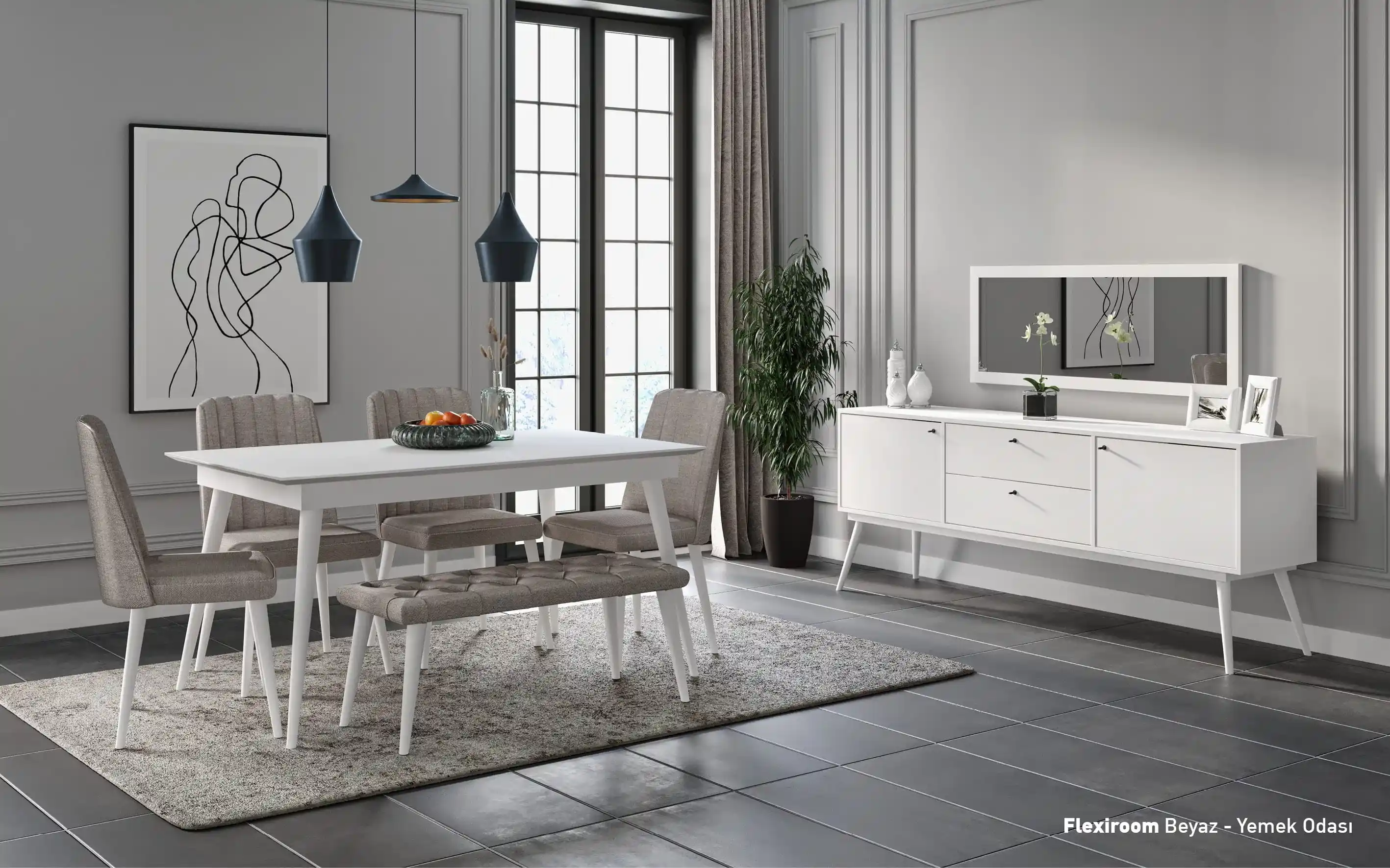 Beyaz Yemek Odası Takımlarıyla Dekorasyonunuzu Şık ve İşlevsel Hale Getirin