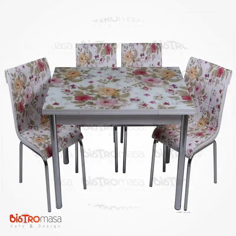 Çiçekli Cam Mutfak Masasıyla Modern ve Doğal Dekorasyon İpuçları