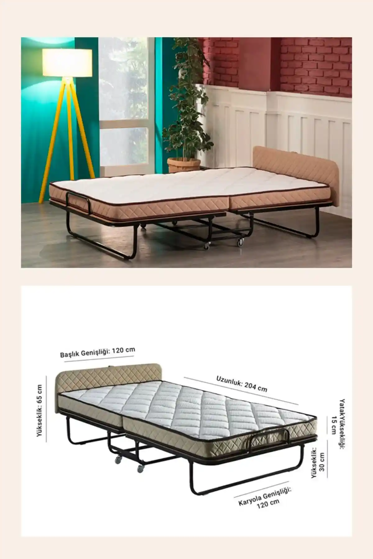 Çift Kişilik Katlanabilir Yataklar: Modern Dekorasyon İçin Pratik ve Şık Çözümler