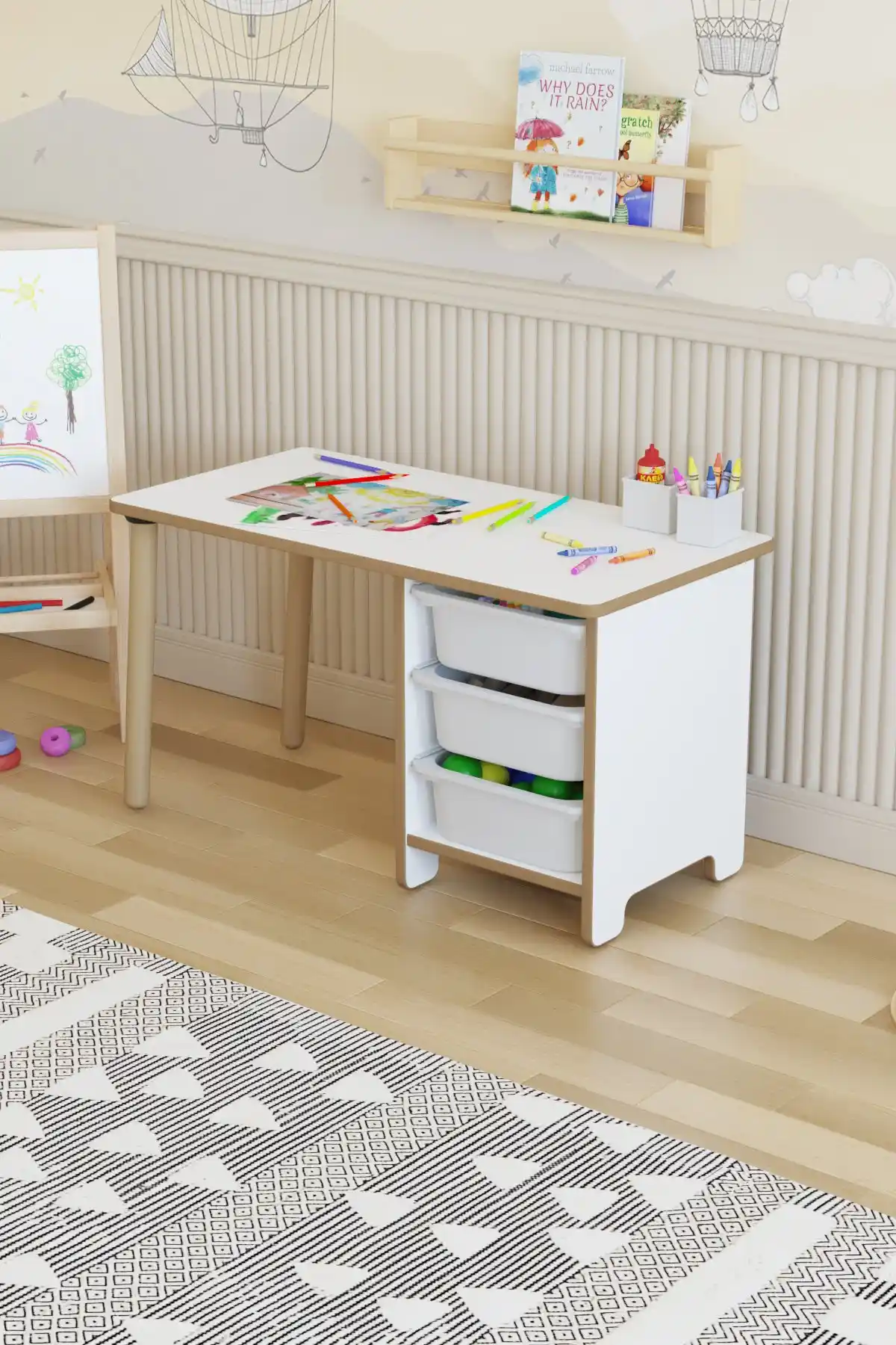 Çocuk Aktivite Masalarıyla Ev Dekorasyonunu Geliştiren Fonksiyonel ve Güvenli Seçenekler