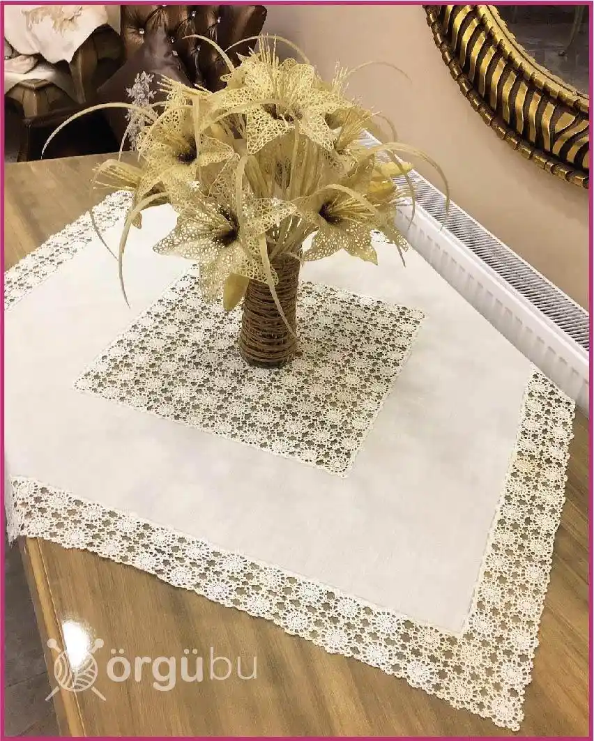 Dantel Masa Örtüsü Modelleri ile Sofistike ve Şık Masa Dekorasyonu Çözümleri
