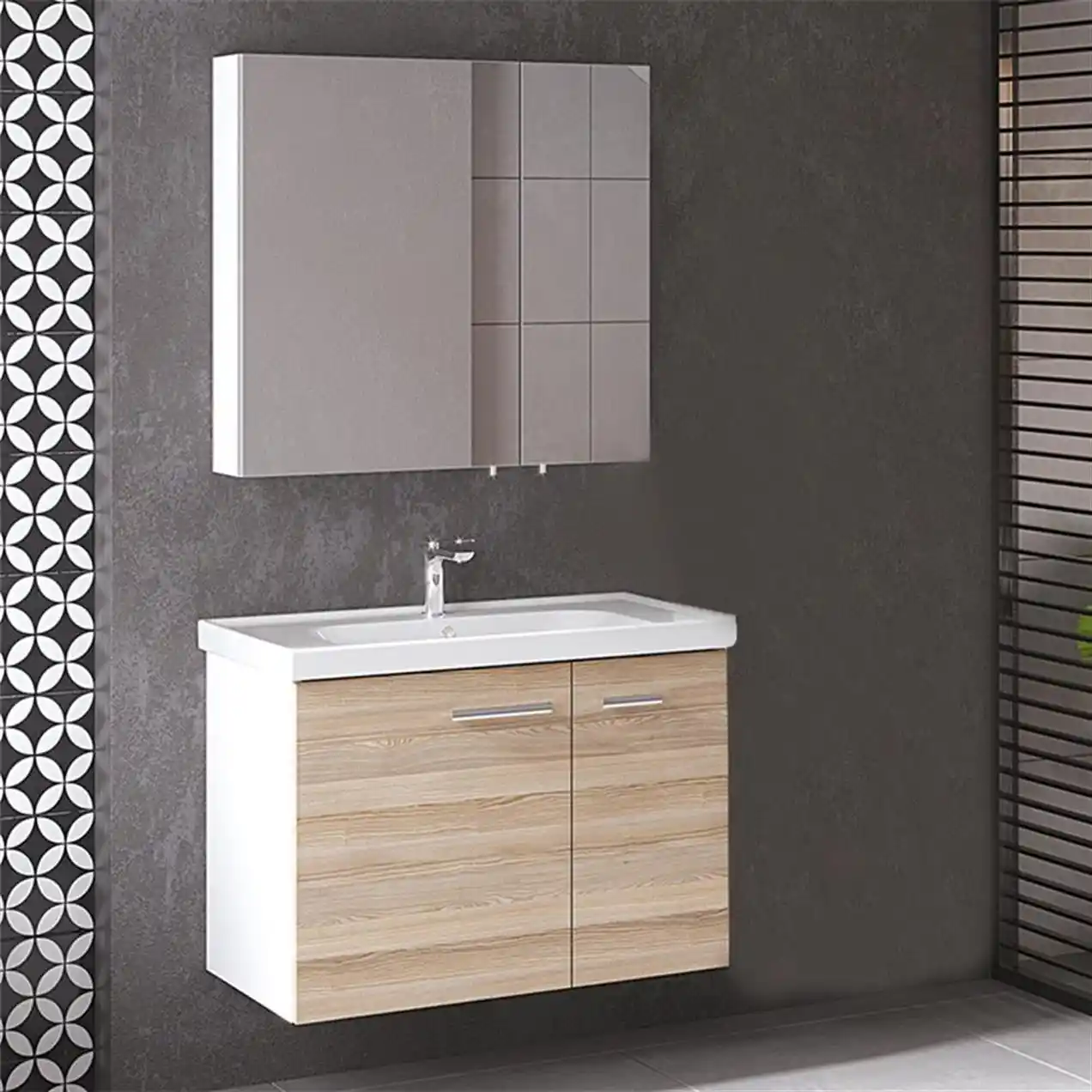 MDF Banyo Dolabı 80 cm: Modern ve Fonksiyonel Banyo Dekorasyonu Seçenekleri