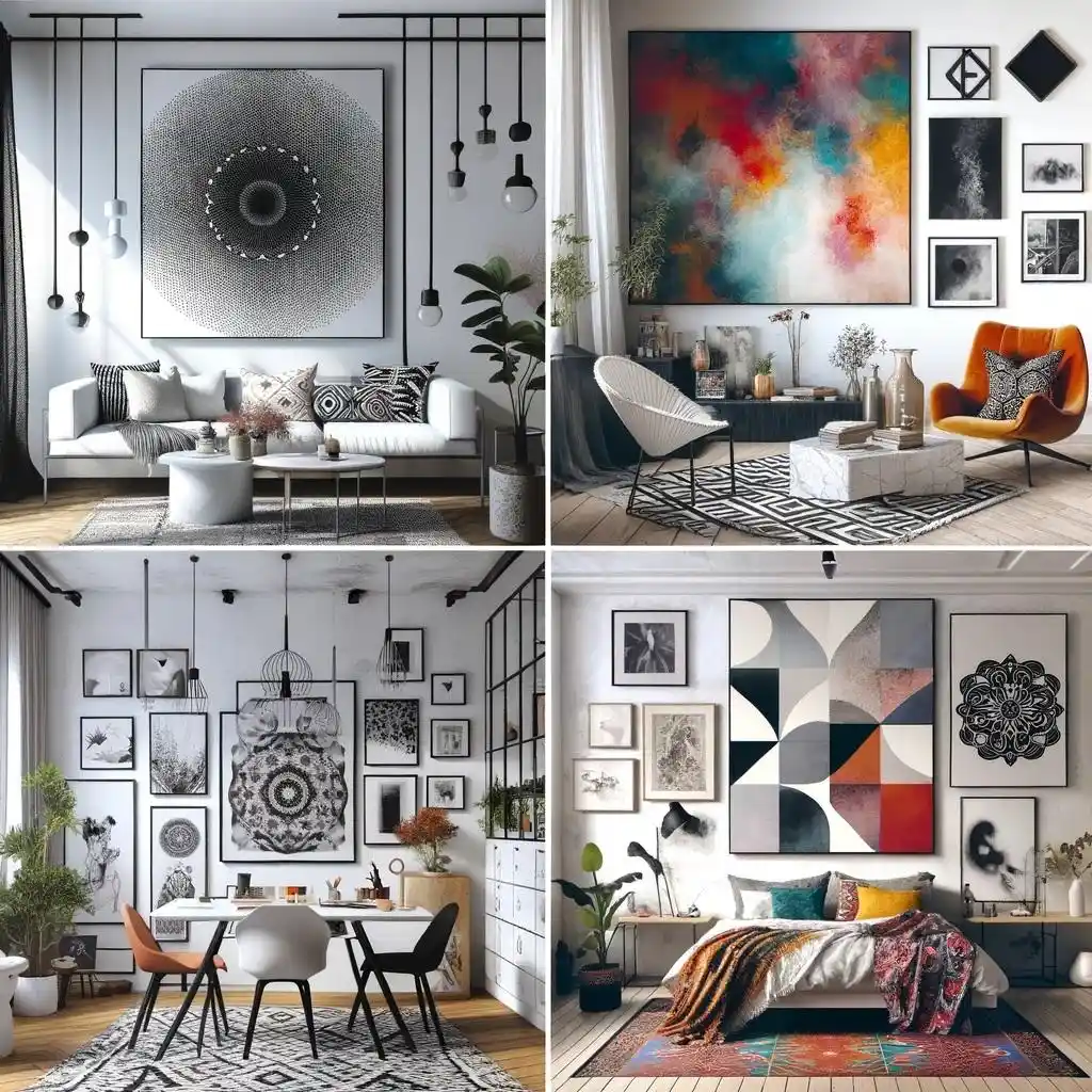 Modern duvar dekorasyonlarıyla yaşam alanlarınızı şık ve fonksiyonel hale getirin