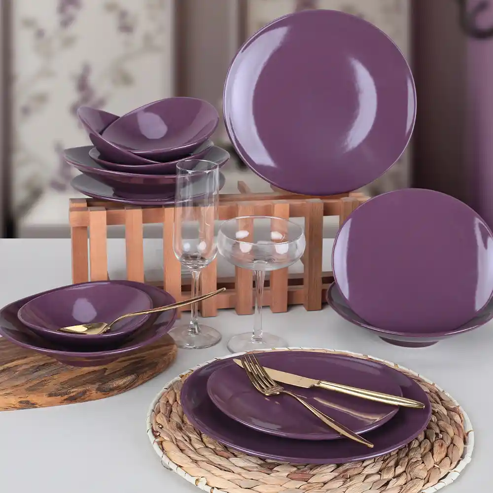 Mor Yemek Takımı ile Sofralarınıza Şıklık ve Zarafet Katın