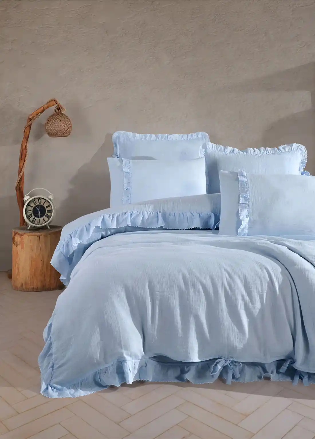 Müslin Nevresim Takımı ile Yatak Odası Dekorasyonunu Doğal ve Şık Hale Getirin