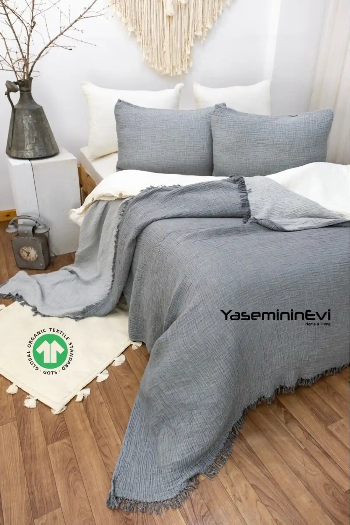 Müslin Yatak Örtüsü ile Dekorasyonda Doğal Şıklık ve İşlevsellik Sağlayın