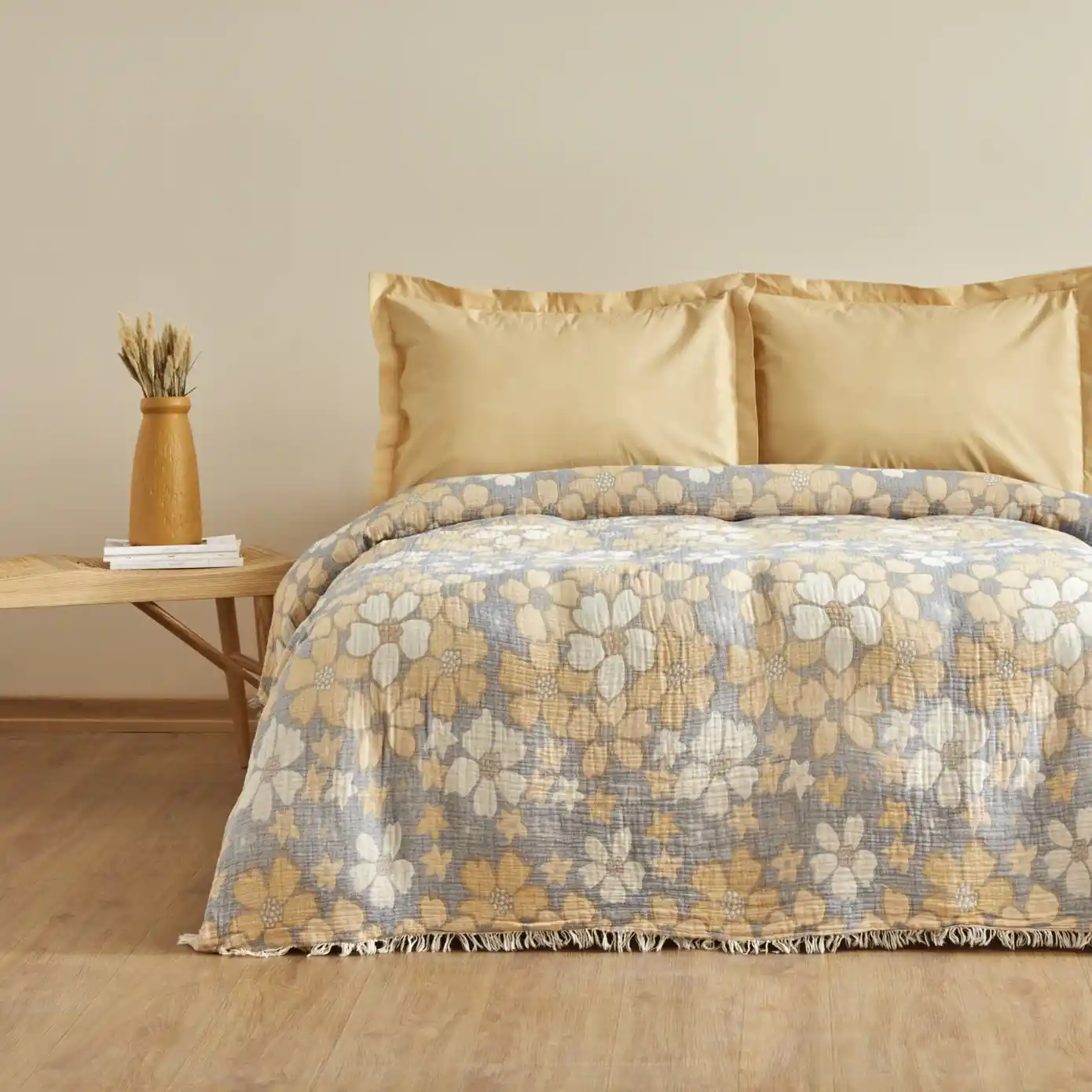 Müslin Yatak Örtüsü Takımı ile Dekorasyonunuzu Şıklık ve Konforla Yenileyin