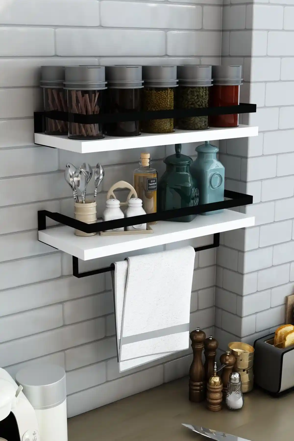 Mutfak Dekorasyonunda Duvar Rafları: Estetik ve Fonksiyonelliğin Uyumuyla Şık Çözümler