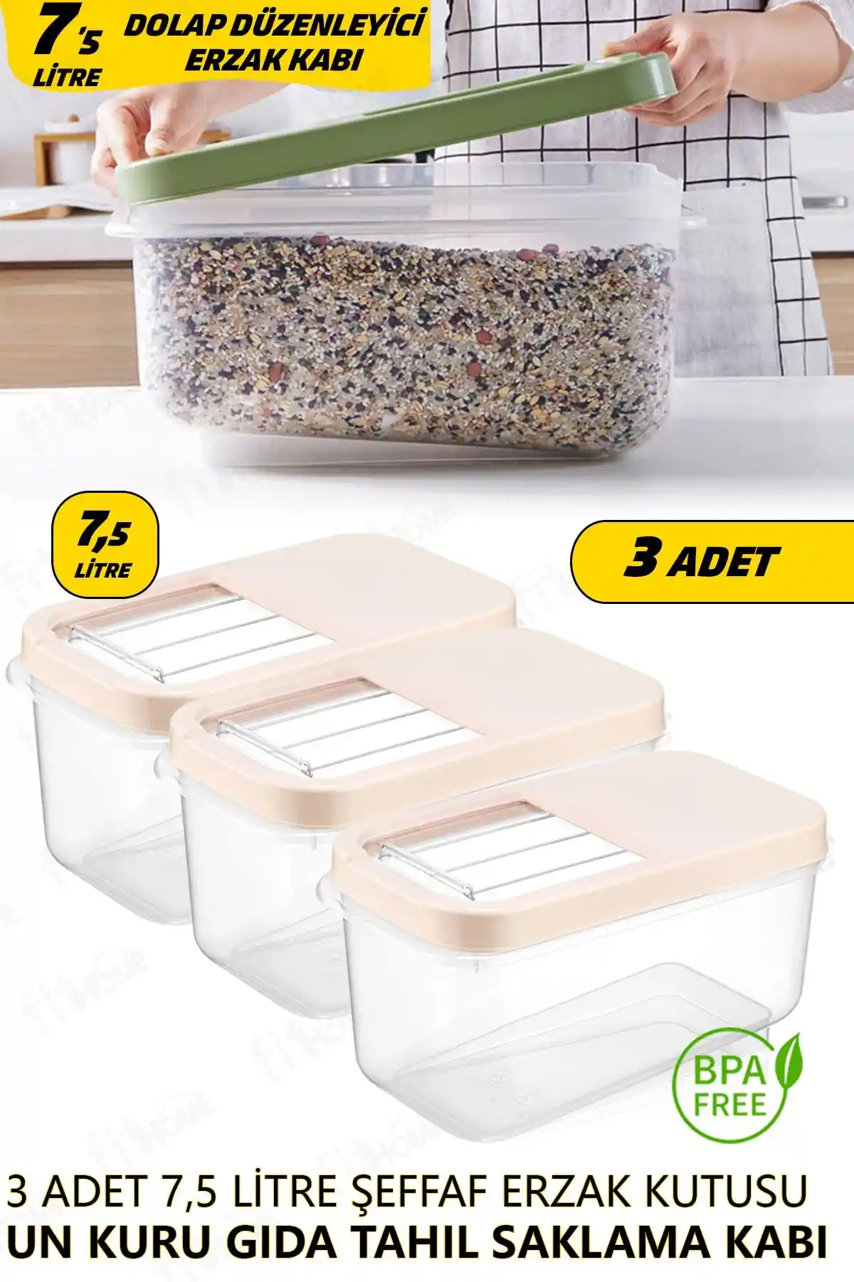 Mutfak Dekorasyonunda İşlevsellik ve Estetiğin Buluştuğu Tahıl Saklama Kabı Çözümleri