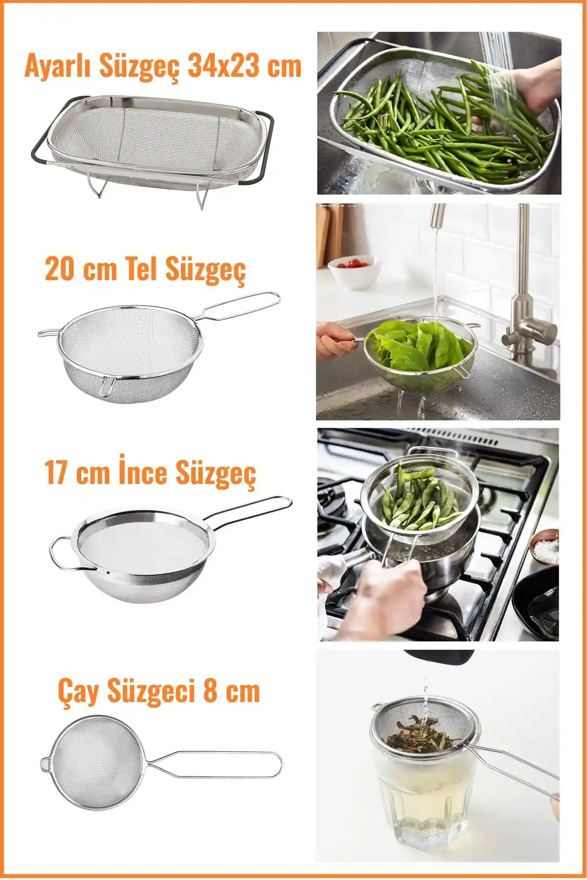 Mutfakta Estetik ve Fonksiyonellik Sağlayan Süzgeç Setleri Çeşitleri ve Seçim İpuçları