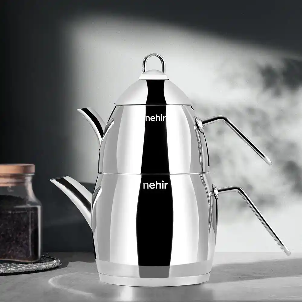 Nehir büyük boy çaydanlık ile şık ve fonksiyonel dekorasyon fikirleri