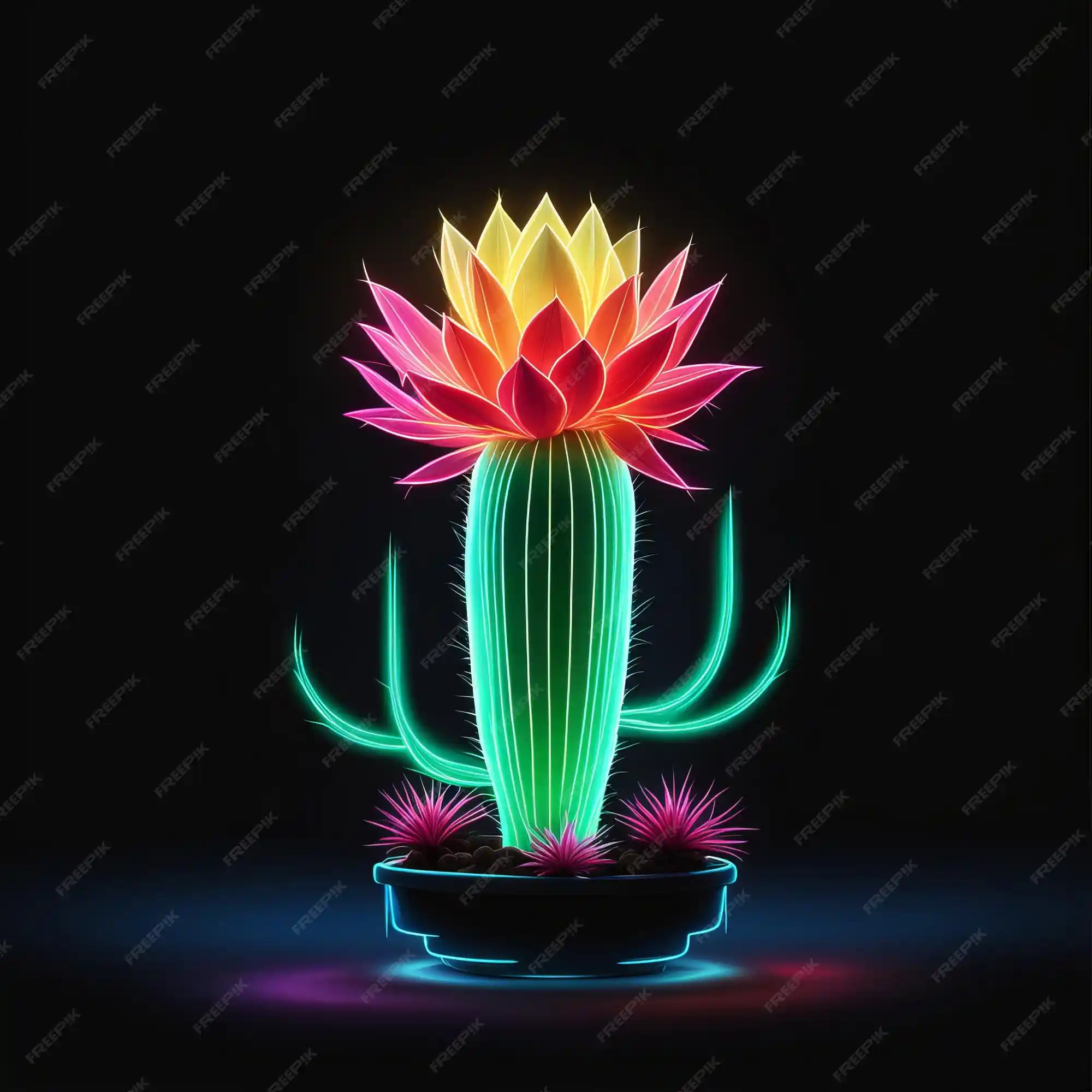 Neon Kaktüs Dekorasyonu: Modern ve Çarpıcı İç Mekan Tasarımları Rehberi