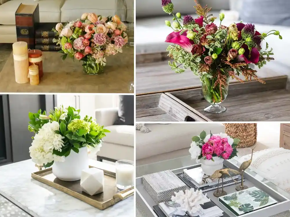 Orta Sehpa Üzerine Çiçeklerle Dekorasyon İpuçları ve Trendler