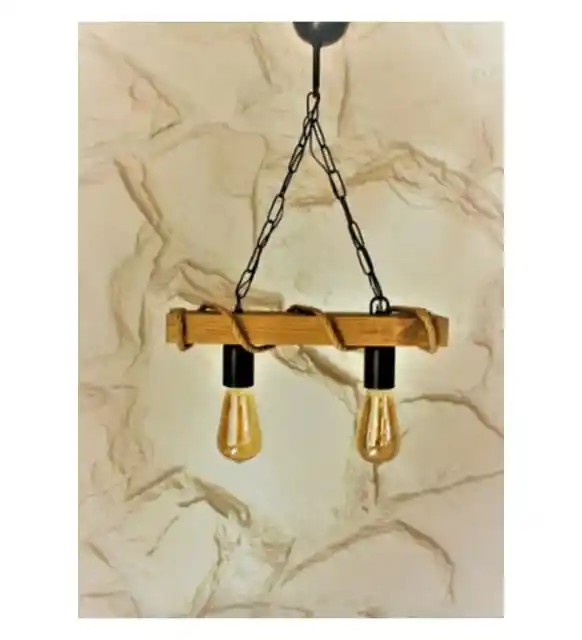 Otantik Ahşap Avize ile Dekorasyonunuza Sıcaklık ve Zarafet Katın