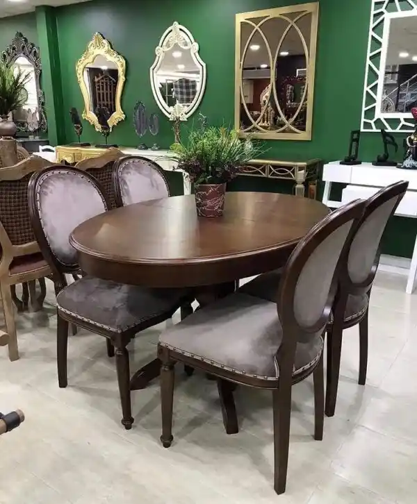 Oval Yemek Masası Takımı ile Dekorasyonunuza Zarif ve Fonksiyonel Bir Dokunuş