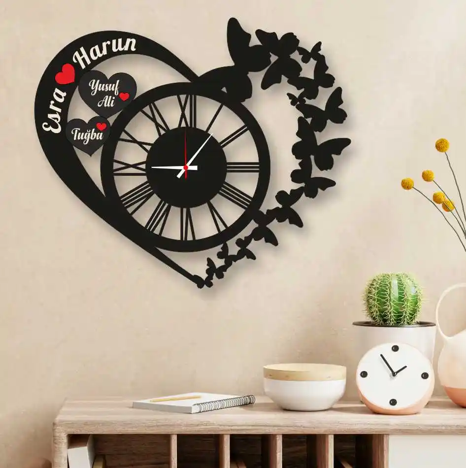 Özel Tasarım Duvar Saatleri ile Mekânlarınıza Şıklık Katın ve Dekorasyonunuzu Tamamlayın