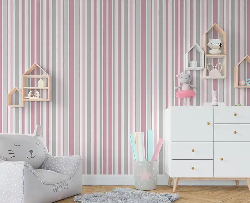 Pembe Çizgili Duvar Kağıdı ile Evinizde Şıklık ve Ferahlık Yaratmanın Yolları