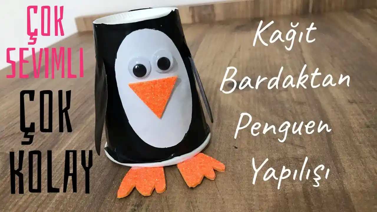 Penguen Bardak ile Dekorasyonda Yaratıcı ve Eğlenceli Dokunuşlar 75-90 Karakter