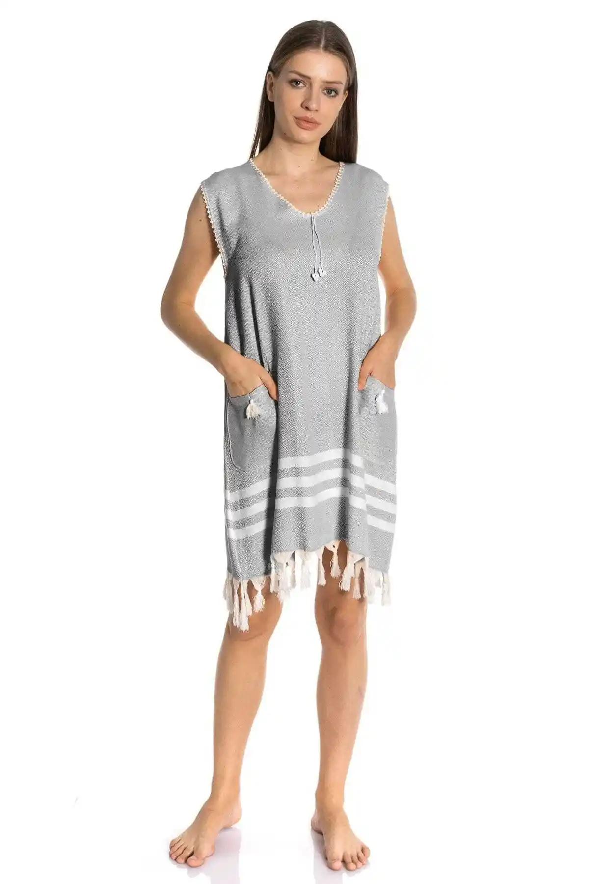 Peştemal Plaj Elbisesi Dekorasyon ve Şıklık Katacak Trend Parça