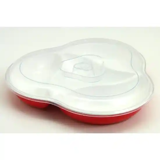 Plastik Bölmeli Kapaklı Kahvaltı Tabağı ile Modern ve Fonksiyonel Mutfak Dekorasyonu