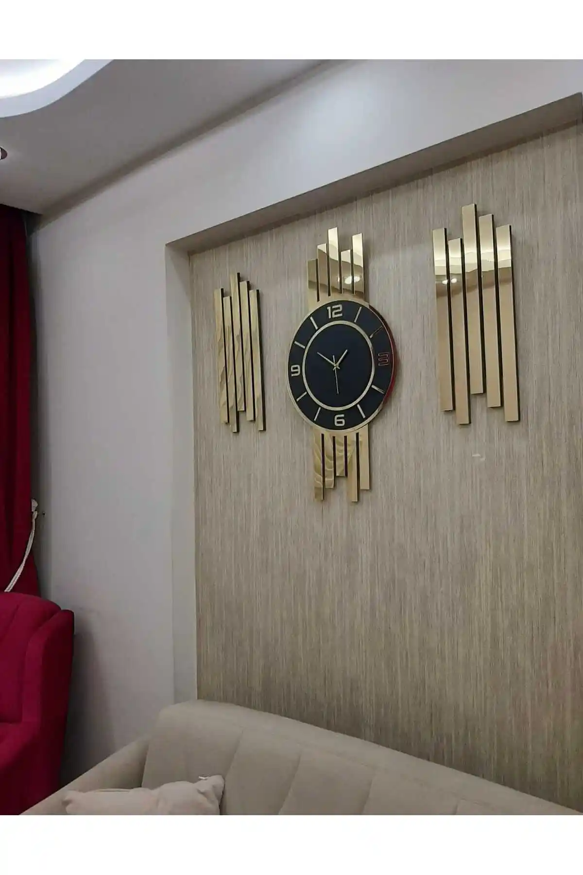 Pleksi 3’lü Aynalı Duvar Saati: Modern ve Şık Dekorasyonun Vazgeçilmezi