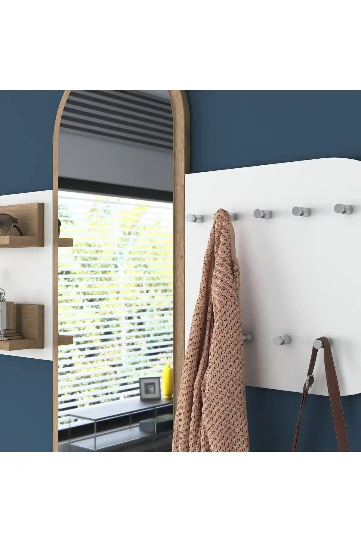 Rani P3 Aynalı Duvar Askısı Modern ve Şık Tasarımıyla Dekorasyonunuza Katkı Sağlar