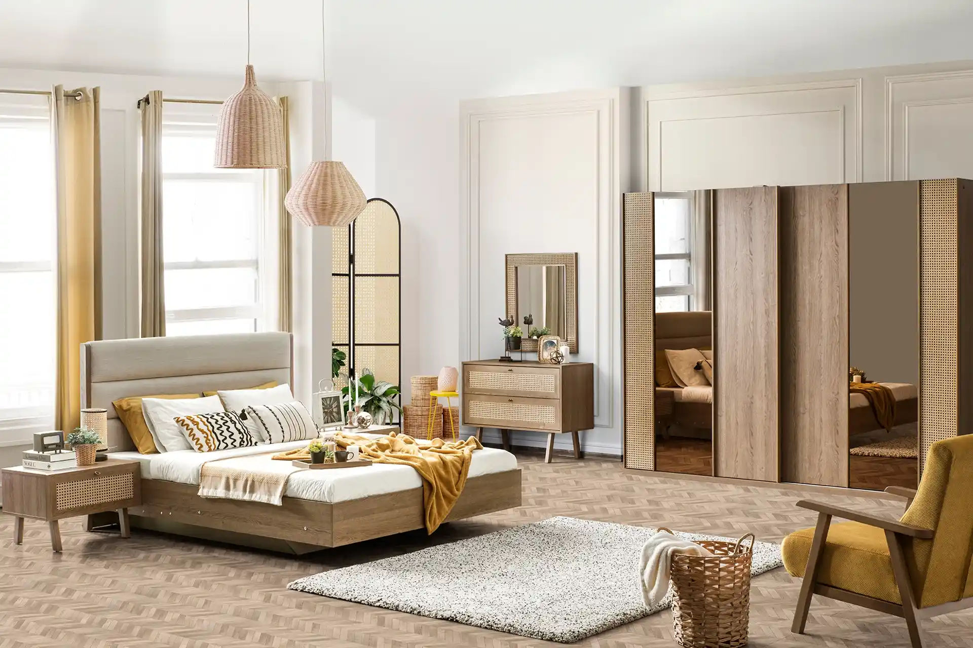 Rattan Yatak Odası Takımı Seçenekleri ve Dekorasyon İpuçları