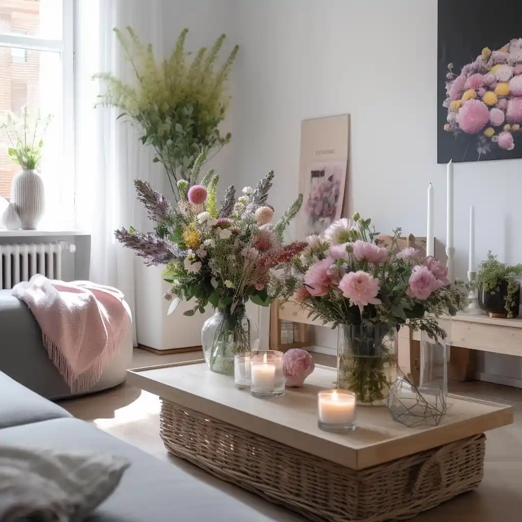 Salonda Çiçek Dekorasyonu: Estetik ve Huzuru Yaratmanın Temel Prensipleri ve Trendler