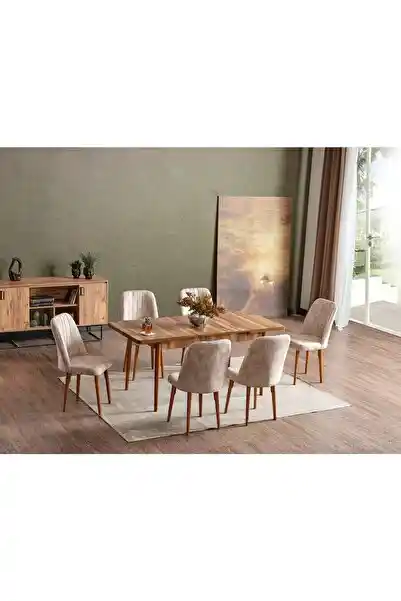 Sandalyeleri içine giren masa ile modern ve pratik dekorasyon çözümleri