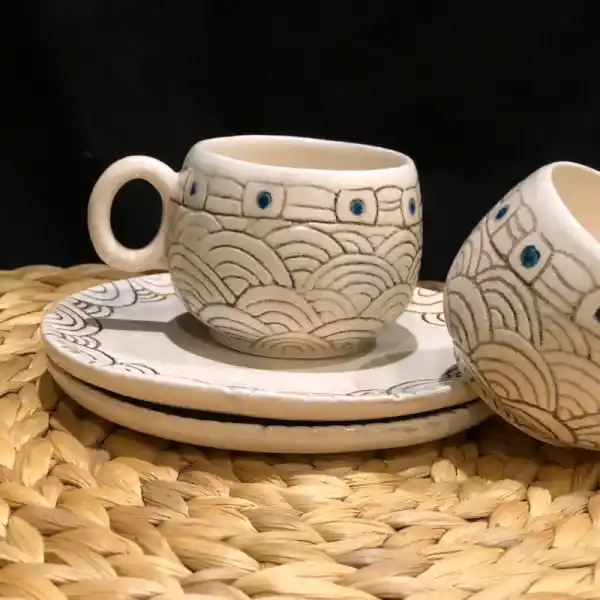 Seramik Türk Kahvesi Fincanlarıyla Dekorasyonda Zarafetin Yeni Adresi