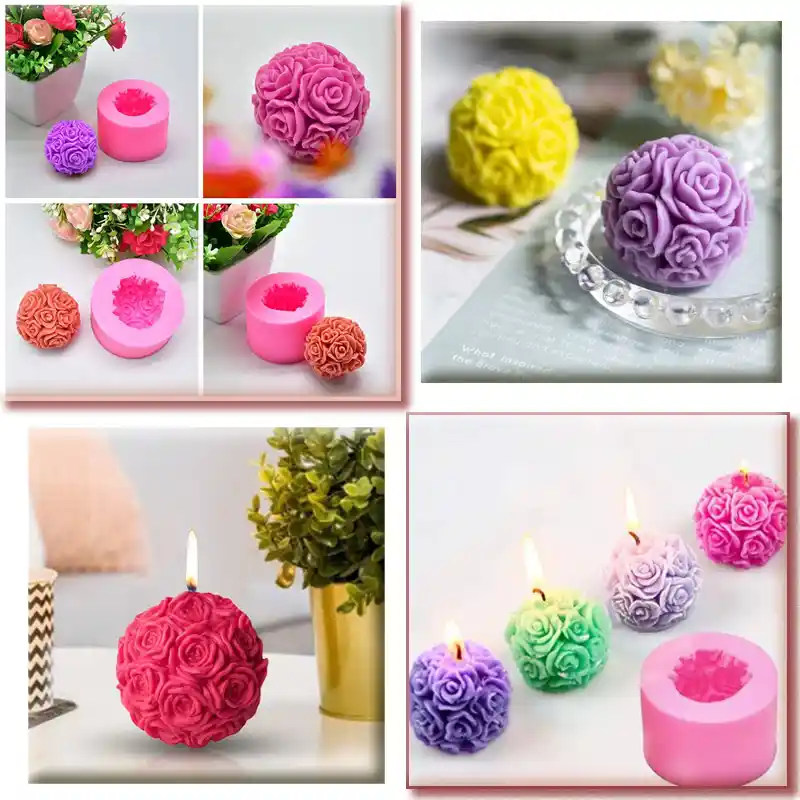 Silikon Mum Kalıplarıyla Yaratıcı Dekoratif Objeler ve Mum Tasarımları