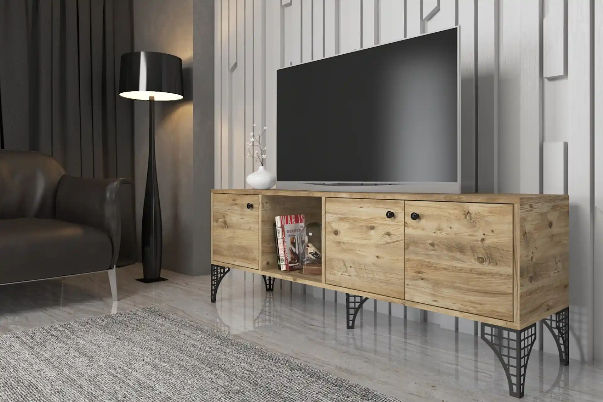 Siyah Cam TV Ünitesi Seçenekleri ve Dekorasyon İpuçlarıyla Modern Mekânlar