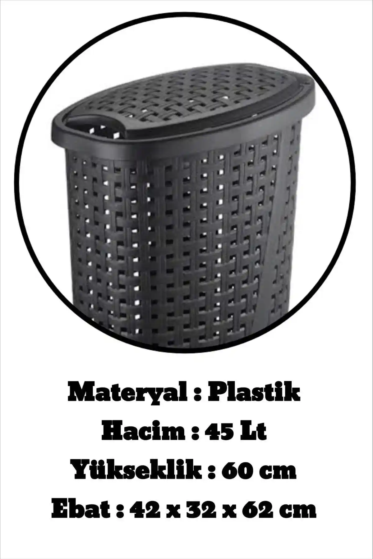 Siyah Çamaşır Sepetleriyle Modern ve Şık Ev Dekorasyonu Çözümleri