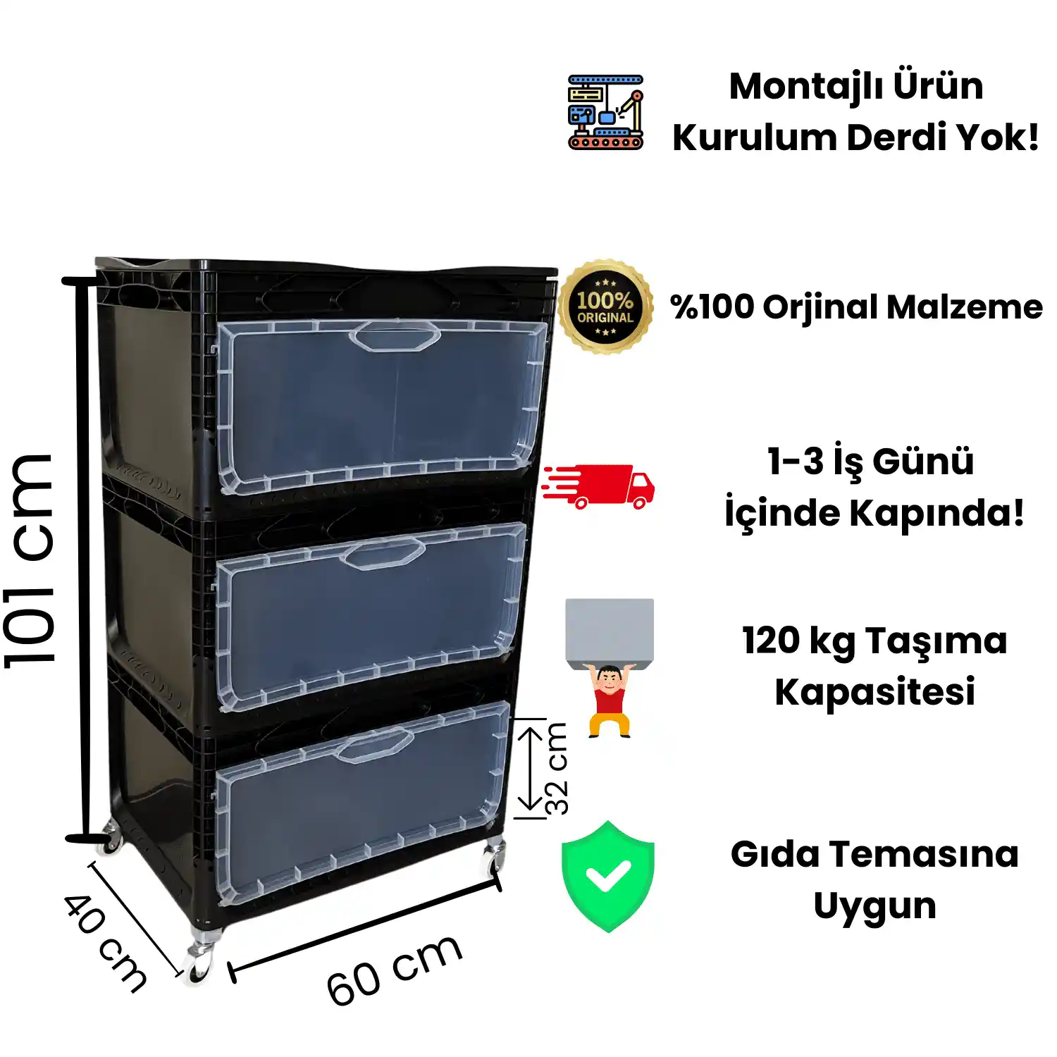 Siyah Çok Amaçlı Dolaplarla Modern Dekorasyon ve Alan Tasarrufu Sağlama